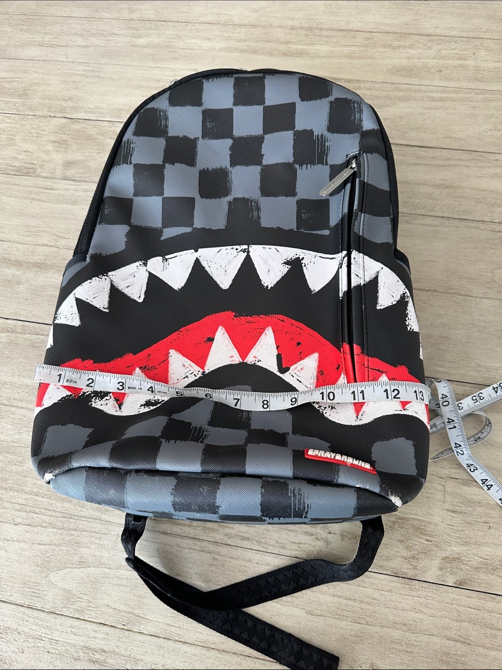 SPRAYGROUND Limited Edition Backpack 910B5825NSZ Sharks in Paris Black and Grey - Picture 12 of 14